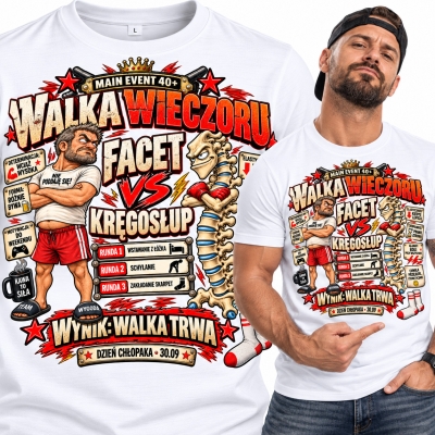 KOSZULKA DZIEŃ CHŁOPAKA WALKA WIECZORU